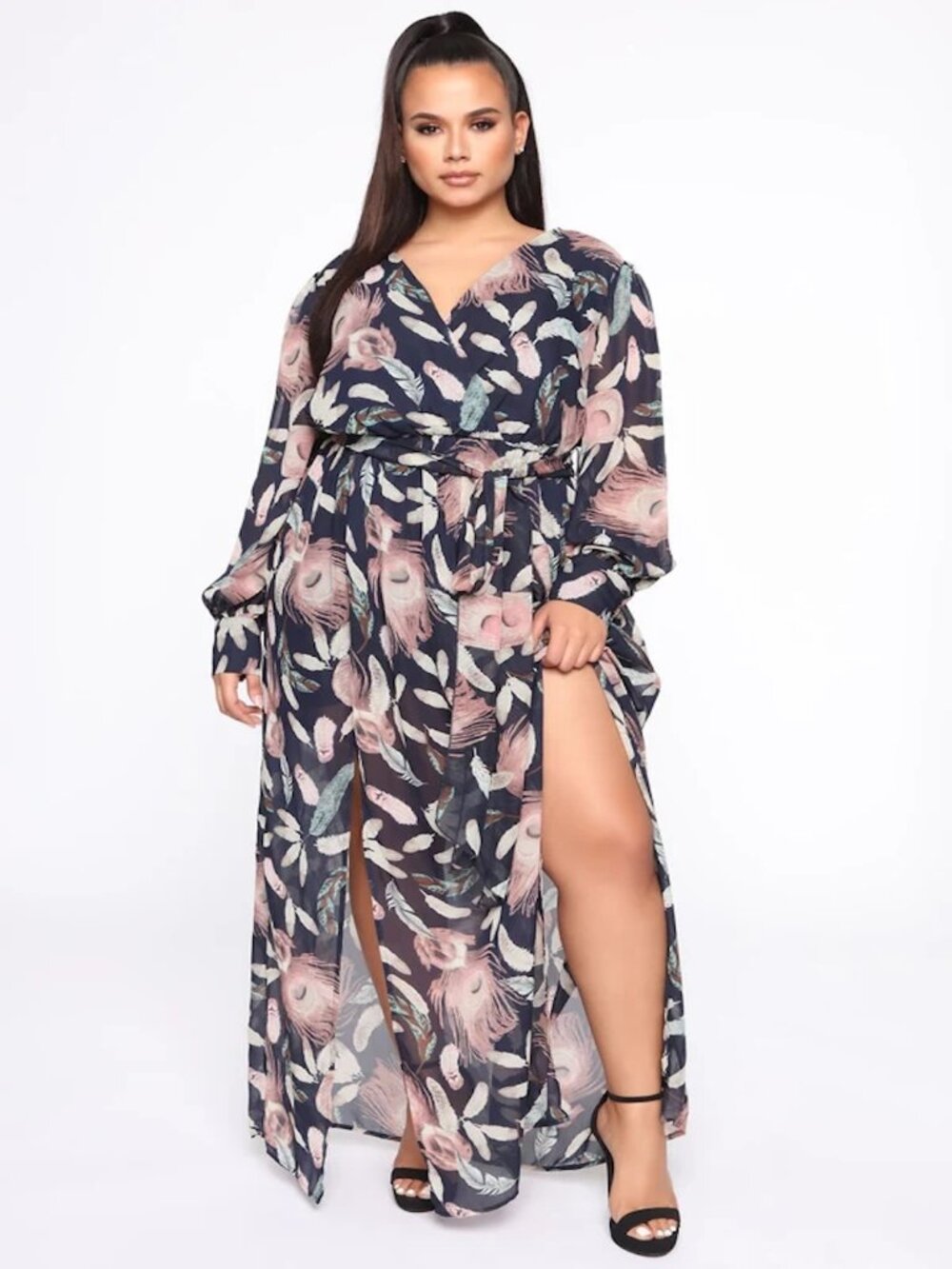 Fashion Nova "Brunch Date" Floral Maxi Dress Size 1XL NWT